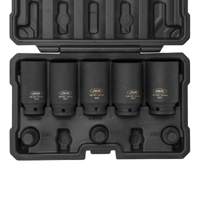 CONJUNTO DE 5 SOQUETES HEXAGONAIS E 3 BROCAS DE IMPACTO XZN 1/2" | 52694