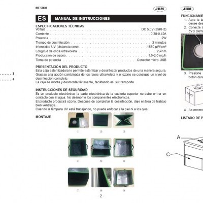 Caixa Esterilizadora Desinfeção por Ozono  53838