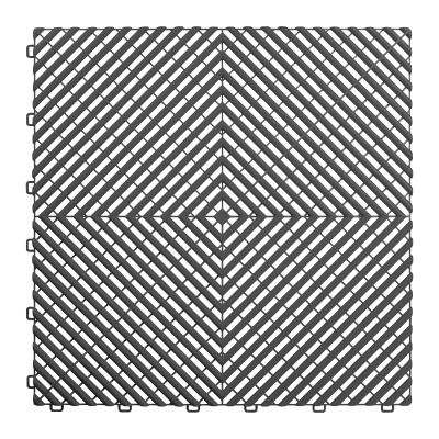 Piso perfurado em PP cinzento | 54907