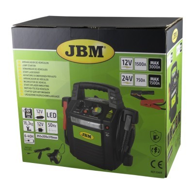 Arrancador Booster JBM para Automóveis 12/24V 53688
