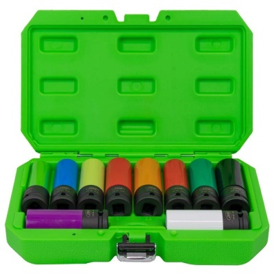 KIT DE 10 CHAVES DE IMPACTO 1/2" REMOÇÃO DE RODAS ESPECIAIS 53988