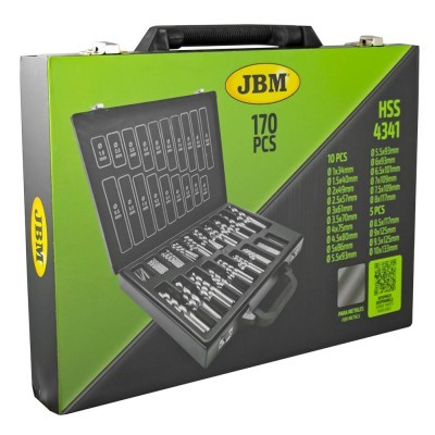 CONJUNTO DE BROCAS HELICOIDALES 1-10MM HSS 4341 JBM 53852