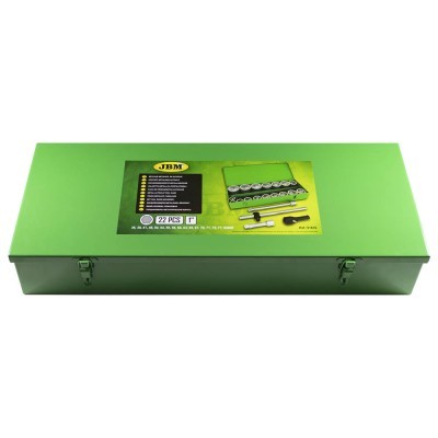 CAIXA DE FERRAMENTAS COM 22 PEÇAS AUTOCLER 1" HEXAGONAIS 51616