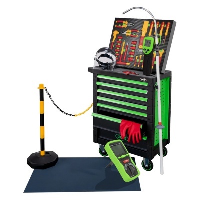 CARRINHO DE FERRAMENTAS 7 GAVETAS VERDE ESPECIAL VDE 54236