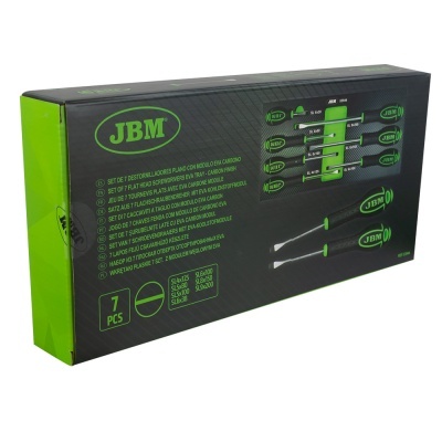 JOGO DE 7 CHAVES FENDA COM MÓDULO DE CARBONO EVA 53944