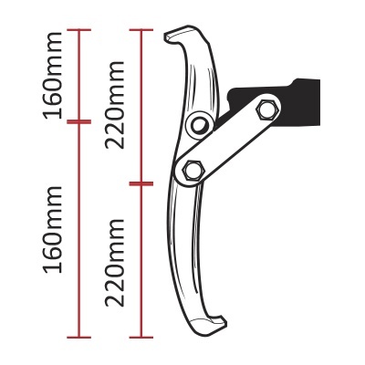 EXTRACTOR DE 3 GARRAS (Vários Tamanhos)
