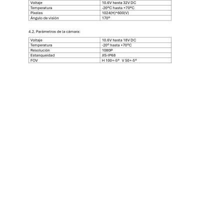 Conjunto de Câmera de Marcha Atrás + Monitor 7" e Cabos TRUCKPACKll