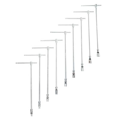 CONJUNTO DE 9 CHAVES COM CABO EM T (7-19MM) 54380