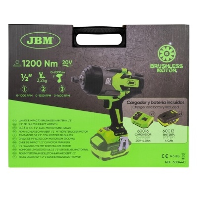 CHAVE DE IMPACTO A BATERIA MOTOR BRUSHLESS | 60044