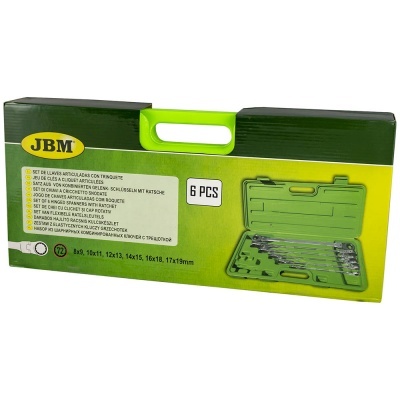 JOGO DE 6 CHAVES ARTICULADAS COM ROQUETE 53018