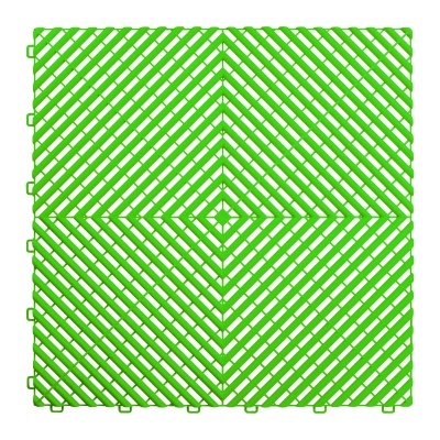 Piso perfurado em PP verde | 54910