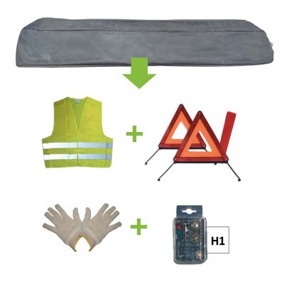 KIT EMERGÊNCIA c/ LÂMPADAS H1  (várias cores)