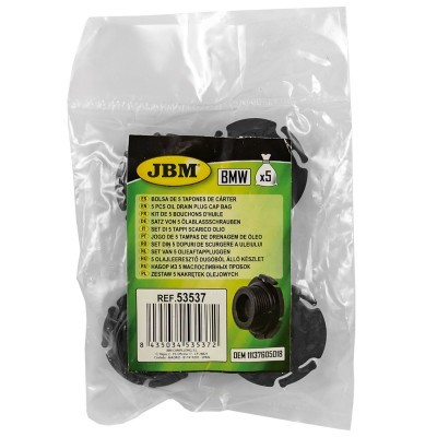 JOGO DE 5 TAMPAS DE DRENAGEM DE ÓLEO BMW 53537