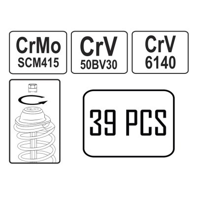 KIT CHAVES PARA REMOÇÃO DE AMORTECEDORES 53118