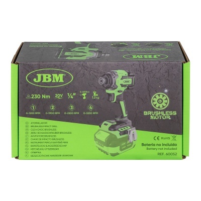 APARAFUSADORA BRUSHLESS A BATERIA 1/4" | 60052