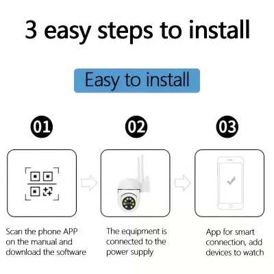 Câmera de Monitoramento 1pc 1080p 5G/WIFI Com Intercomunicador JLAF3120SZ5G