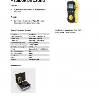 Medidor de ozono ou ozónio 53802