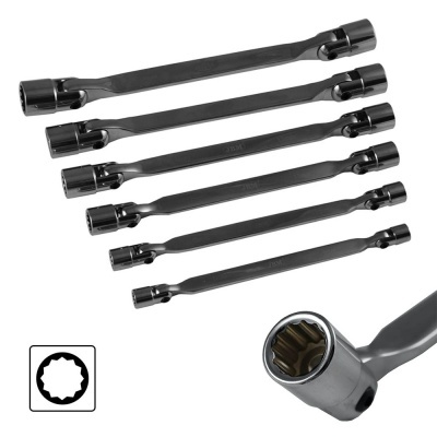 CAIXA FERRAMENTAS DE 6 CHAVES 12 FACES ARTICULADAS 51659