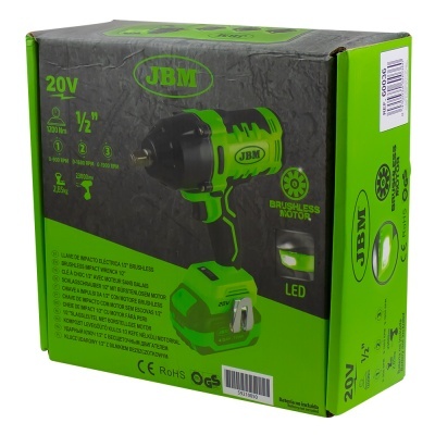 CHAVE DE IMPACTO ELÉTRICO 1/2 "SEM ESCOVAS 60036