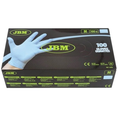 LUVAS AZUIS DESCARTÁVEIS DE NITRILO 3,5MIL