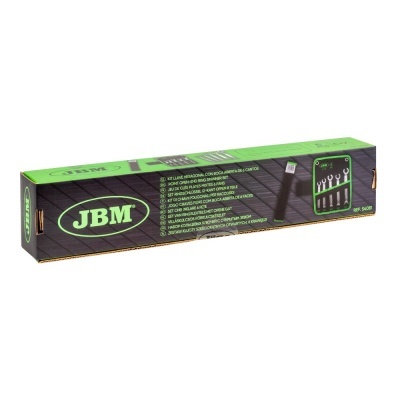 JOGO CHAVES FIXAS COM BOCA ABERTA DE 6 FACES JBM 54081