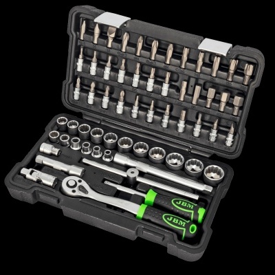 CAIXA FERRAMENTAS 3/8" DE 59 PEÇAS COM CHAVES DE 12 FACES | 54168 CAIXA FERRAMENTAS 3/8" DE 59 PEÇAS COM CHAVES DE 12 FACES | 54168