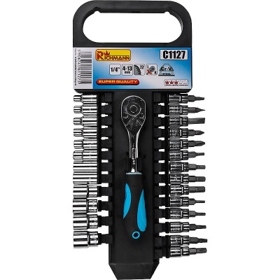 Jogo roquete com 27 chaves 1/4" C1127