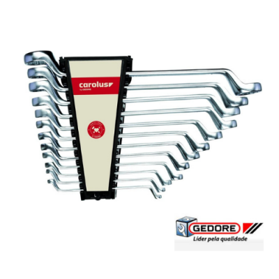 Jogo Chaves Luneta Dupla Carolus by Gedore 8 Pcs 0100.08 (1693948)