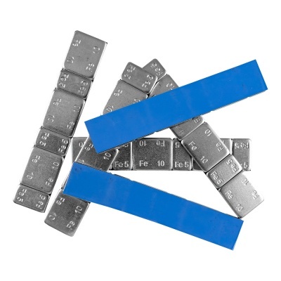 CONTRAPESOS DE CLIP ADESIVA EM PASTILHA FERRO DE 45g 50601