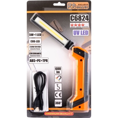 GAMBIARRA A BATERIA DOBRÁVEL 5W + 1W + UV | C6824