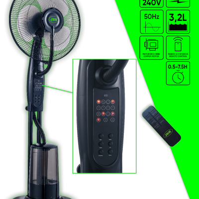 CONJUNTO CHAVE DE IMPACTO SEM FIO 3/4" COM ESTOJO + VENTILADOR NEBULIZADOR DE ÁGUA 75W | SERIE572
