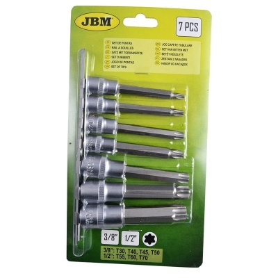 JOGO DE PONTAS TORX 3/8" - 1/2" 53084