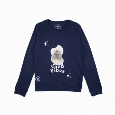 Sweatshirt em algodão orgânico - Good Vibes