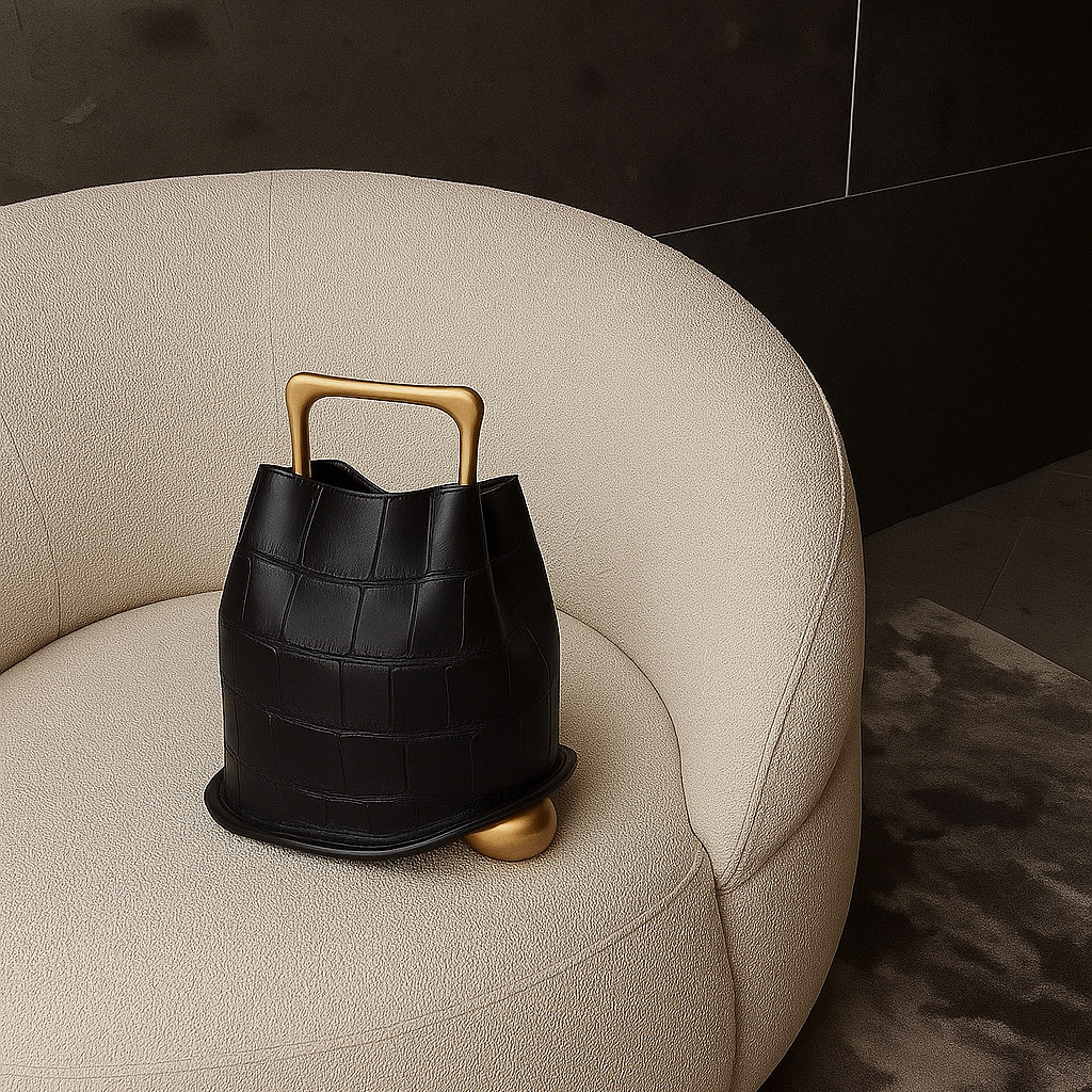 FLORENÇA CROCO PRETO & DOURADO FLORENÇA CROCO PRETO & DOURADO