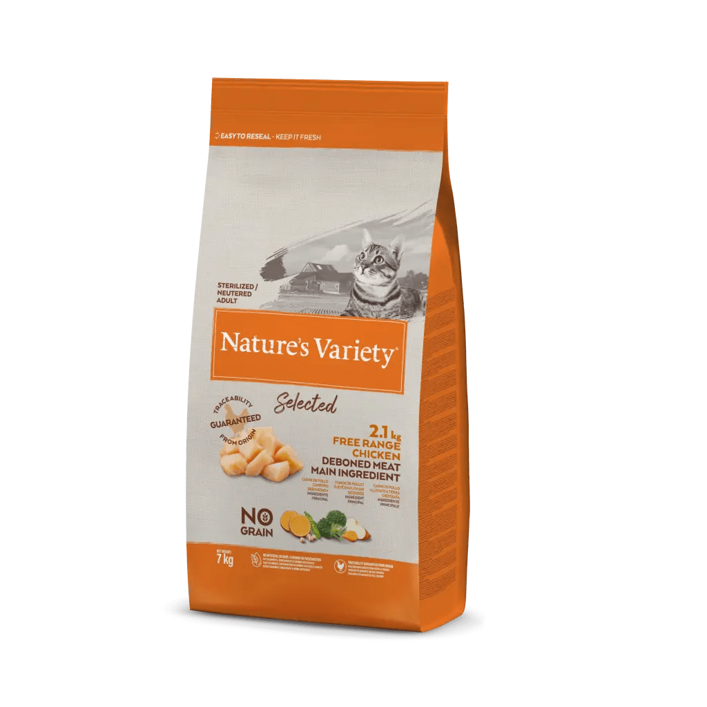 Nature's Variety Selected Gato Adult-Sterilized Frango criado ao ar livre