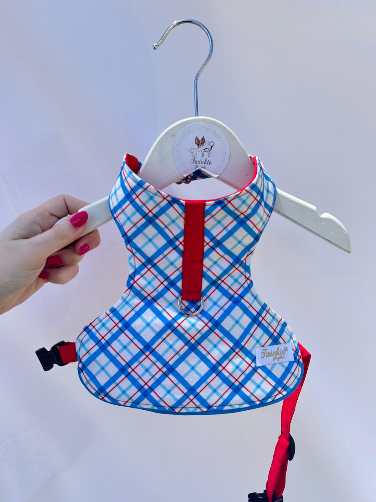 Peitoral Xadrez Azul