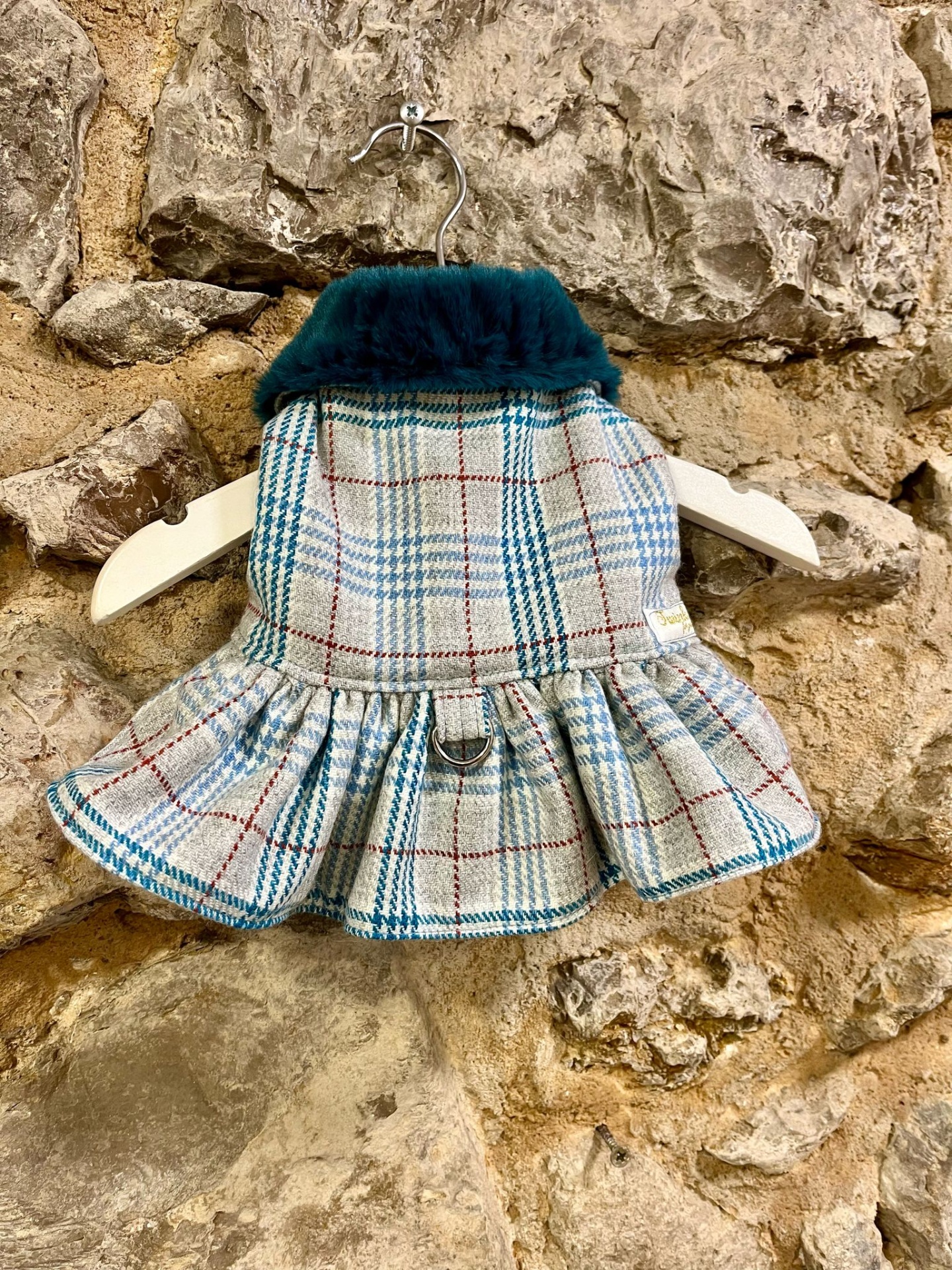 Casaco/ Vestido Tartan Azul