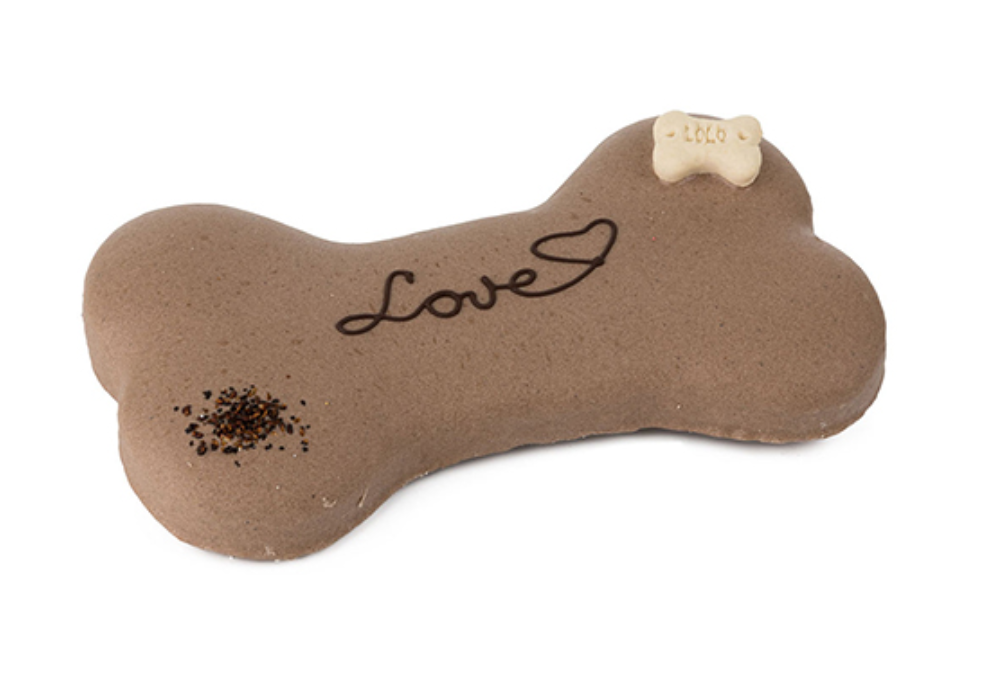 BOLO P/ CÃO "LOVE" - NOZES E CHOCOLATE - 250G