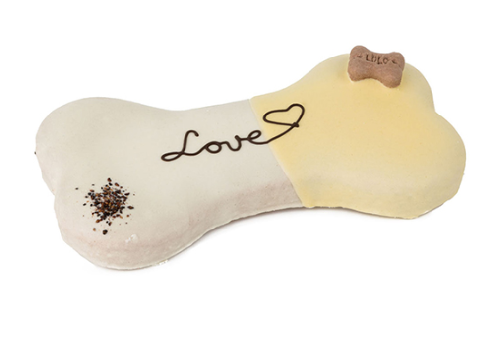 BOLO P/ CÃO - "LOVE" BAUNILHA - 250G