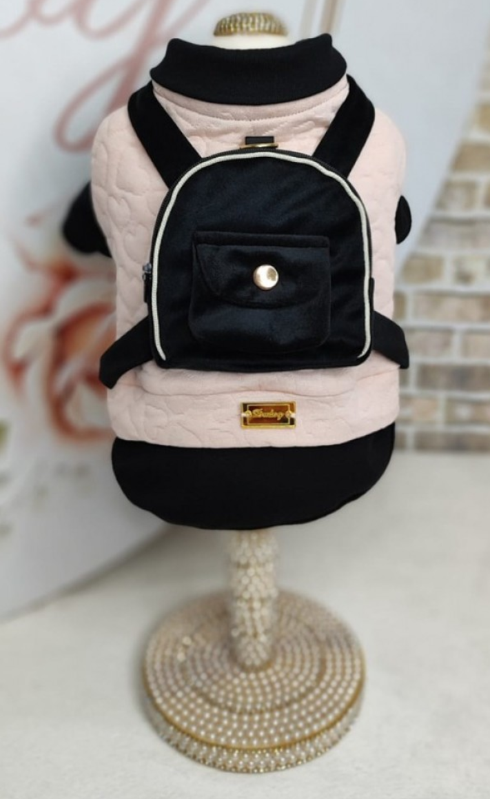 Colete Delicate Salmão com mochila