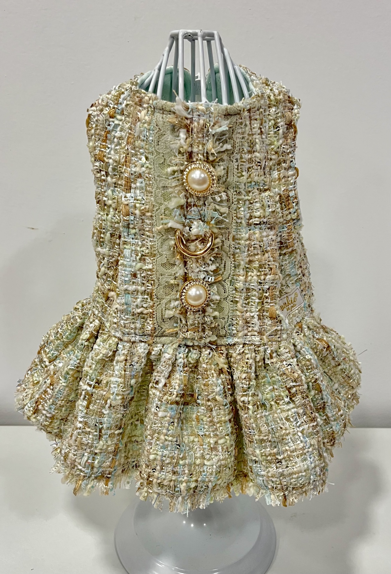 Casaco/Vestido Tweed Bouclé - Coleção Haute Coutue Pet | Twinkie for pets