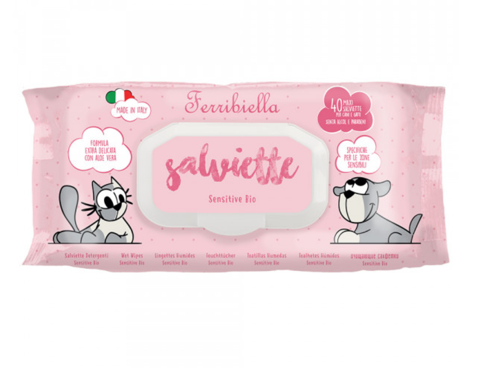 Toalhitas Sensitive Bio - 40unidades