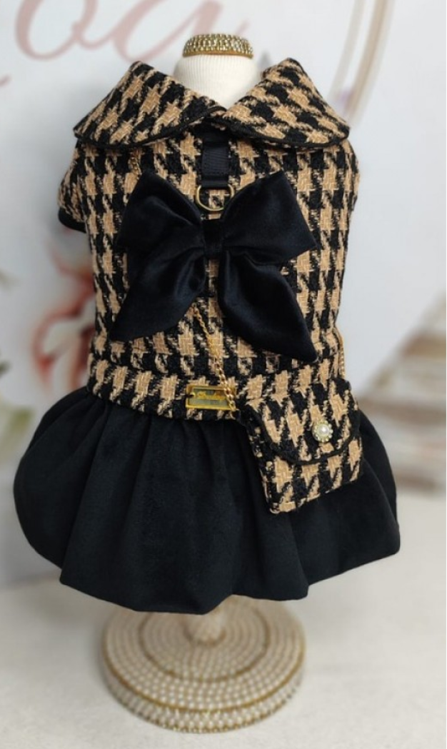 Vestido Delicate Tweed com bolsa