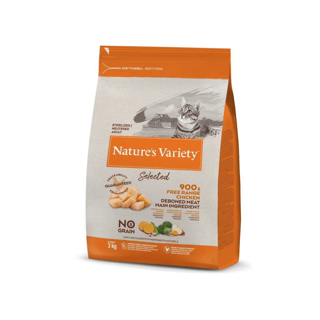Nature's Variety Selected Gato Adult-Sterilized Frango criado ao ar livre