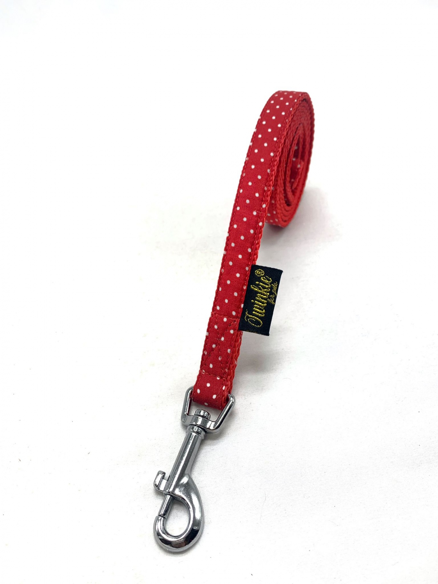 Trela Polka Dot Vermelho - cães e gatos