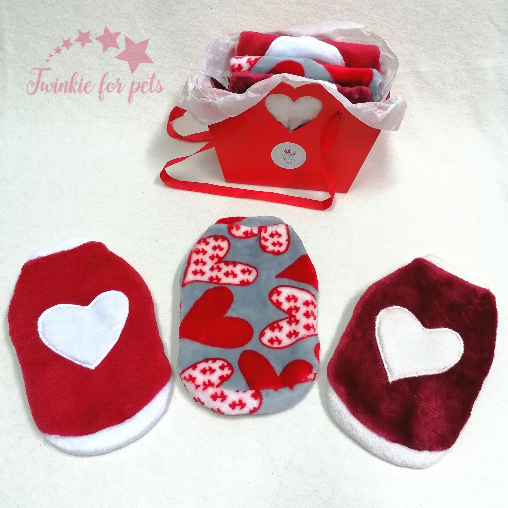 Camisola coração - vermelha