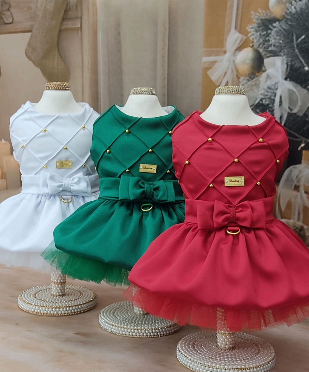 Vestido Vermelho Nervuras