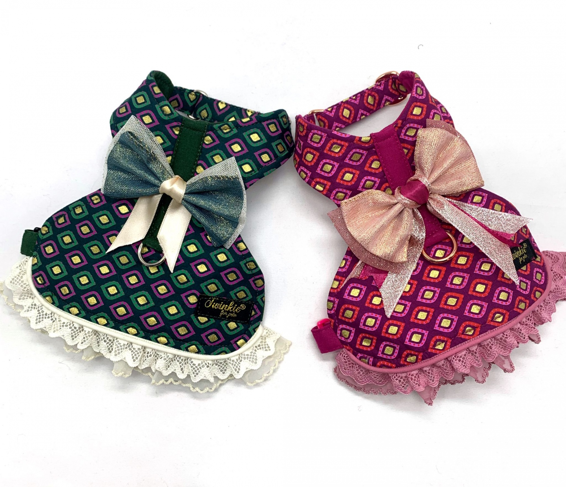 Peitoral Golden Spark Pink - C/Laço