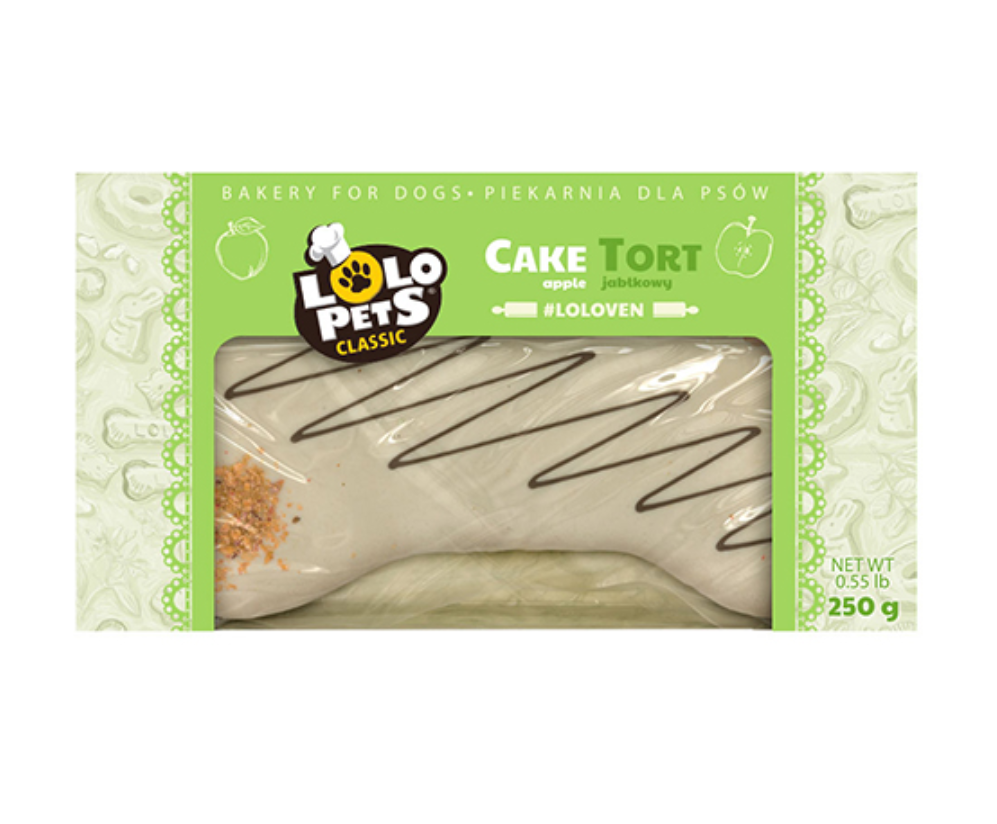 BOLO P/ CÃO - MAÇÃ - 250G