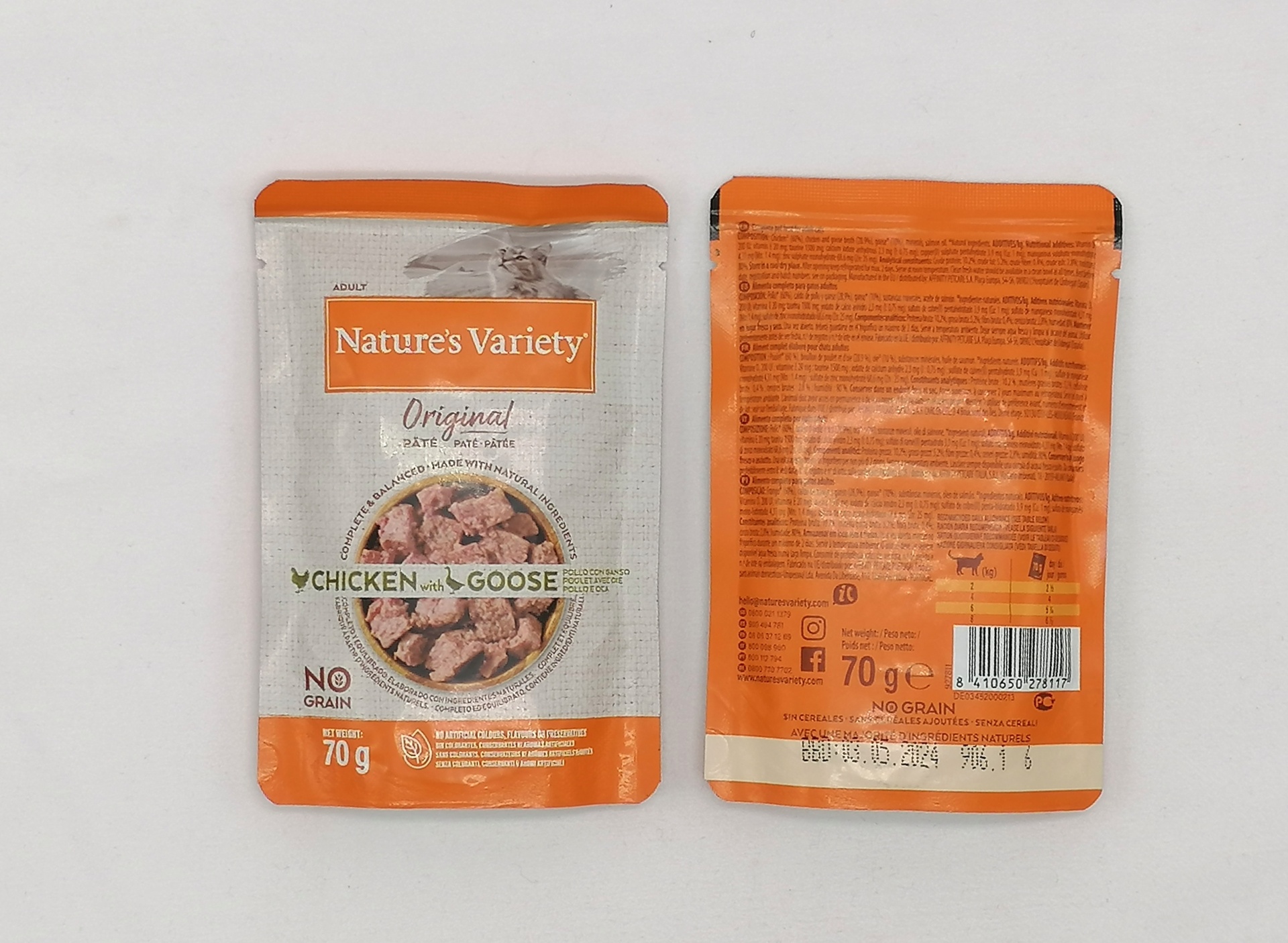 Nature`s Variety Original Gato Wet -Paté  No Grain Frango com Ganso
